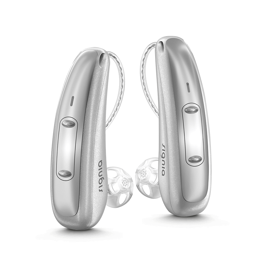 Signia silver hearing aid set